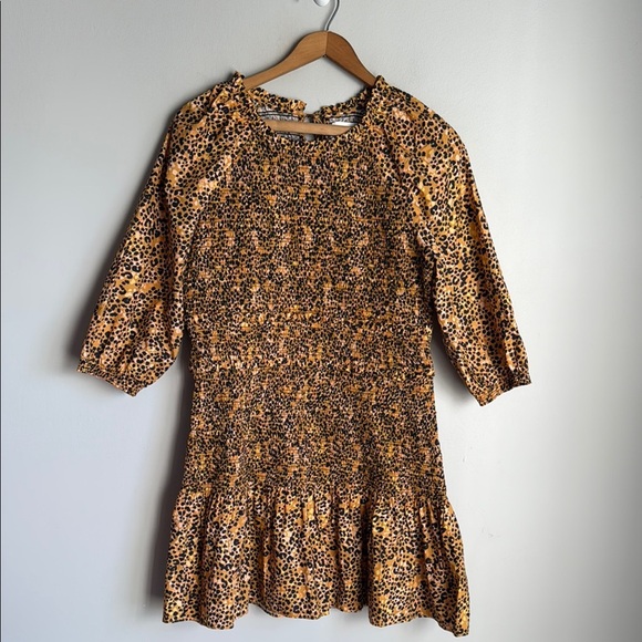 SAYLOR Mia smocked Mini Dress in Multi Large - Picture 3 of 14